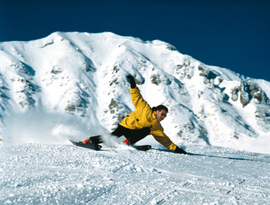 Тандем-ски: спуск на кресле