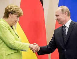 Путин принимает Ангелу Меркель